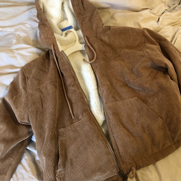 light brown zip up jacket